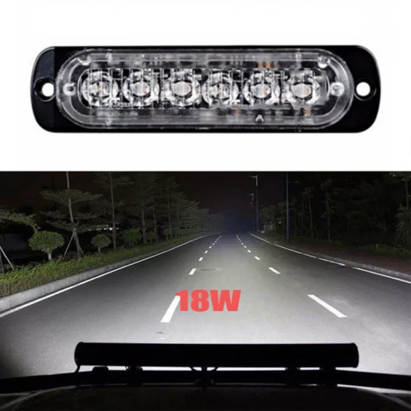 Car 12W 12v LED Work Light Bar Driving Lamp Fog Lights For Off-Road SUV Car Boat Truck LED Headlights Daytime Running Light - Image 2