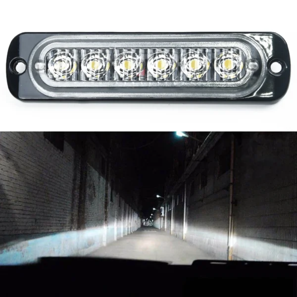 Car 12W 12v LED Work Light Bar Driving Lamp Fog Lights For Off-Road SUV Car Boat Truck LED Headlights Daytime Running Light - Image 6