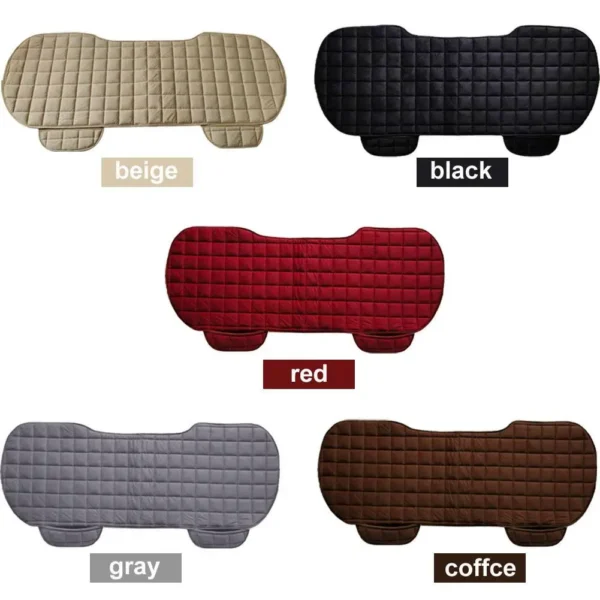 Car Seat Cover Front Rear Flocking Cloth Cushion Non Slide Winter Auto Protector Mat Pad Keep Warm Universal Fit Truck Suv Van - Image 2