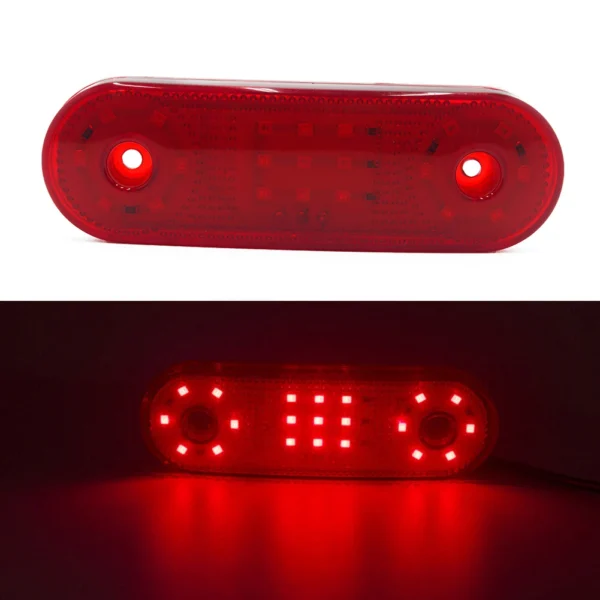 1Pcs Truck Light 21LED Side Marker Light Car External Light Warning Tail Clearance Light Signal Brake Lamp For Truck Trailer