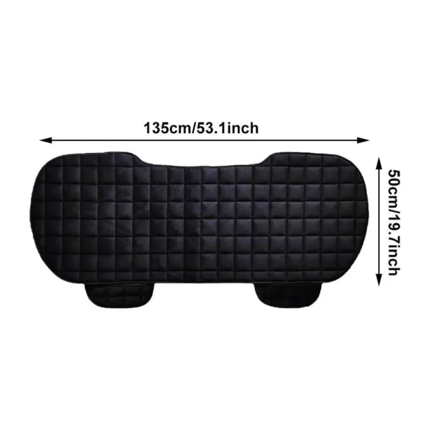 Car Seat Cover Front Rear Flocking Cloth Cushion Non Slide Winter Auto Protector Mat Pad Keep Warm Universal Fit Truck Suv Van - Image 4