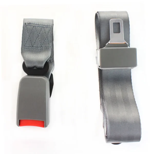 2 Points Grey Car Auto Seat Seatbelt Universal Seat Belts Adjustable Extension Bucklet Truck Seat Safety Belt Car Accessories - Image 6