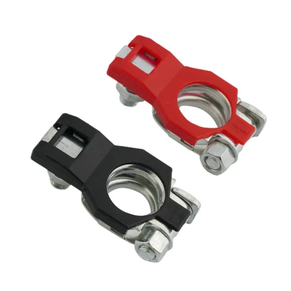 2 Pcs Automotive Battery Terminal Clamp Clips Connector For Car Caravan Boat UTV Tractor Truck Battery Terminal